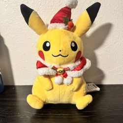 Japan Pokemon Center Christmas Pikachu Plush