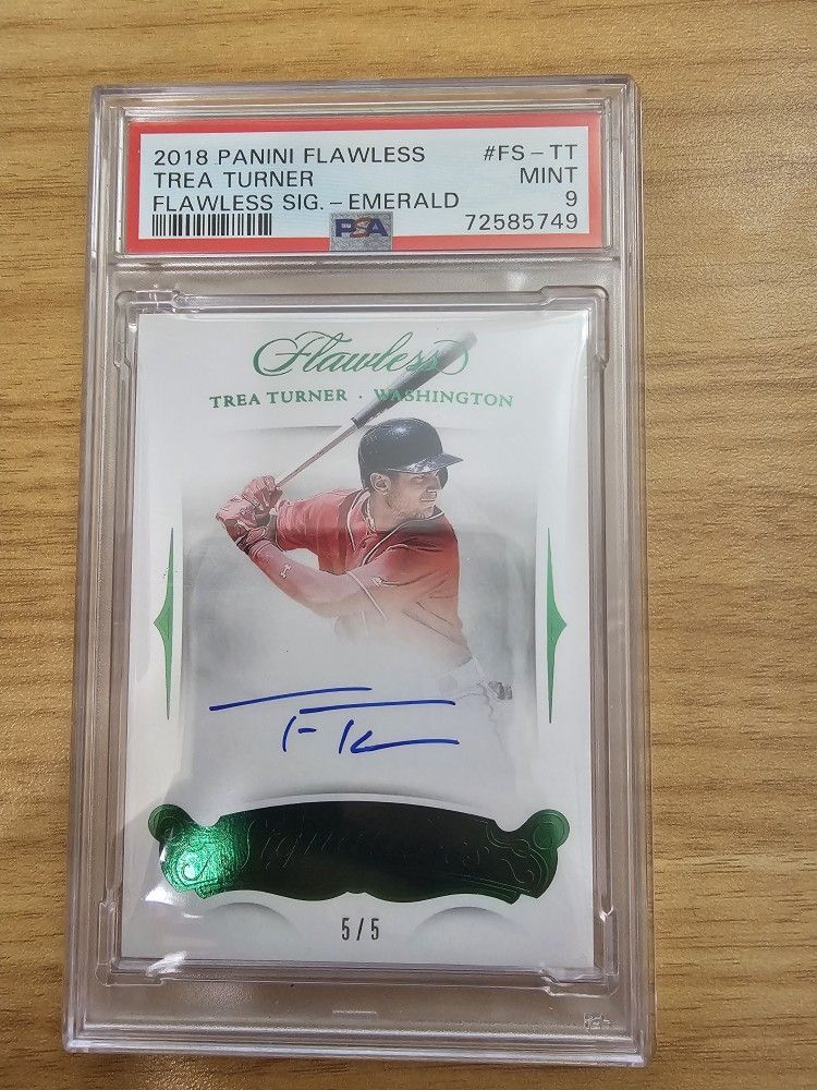 Trea Turner Auto PSA9 (5/5)