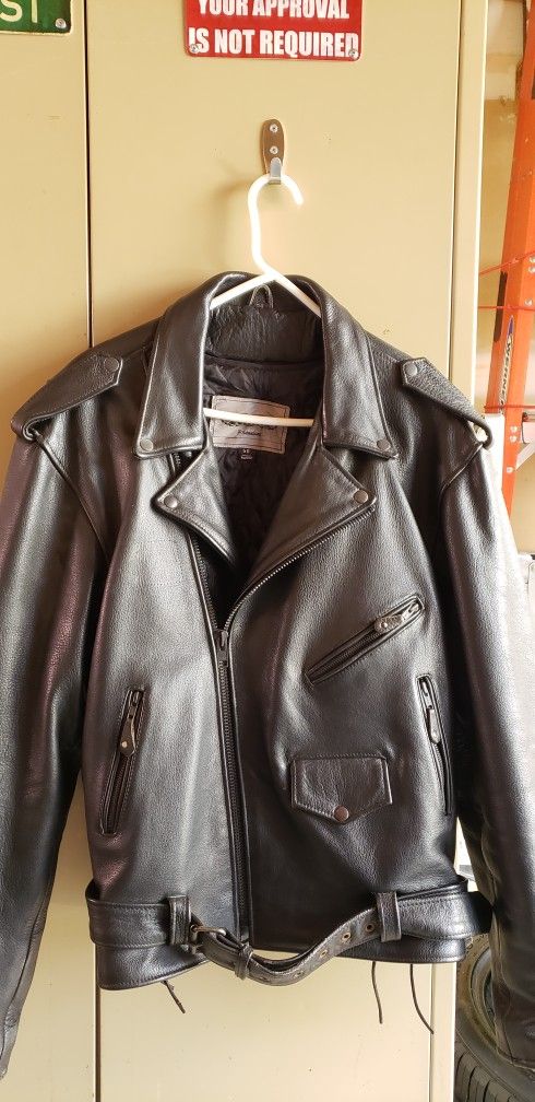 Mens Leather Motorcycle Jacket
