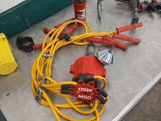 MSD READY TO RUN DISTRIBUTOR INCLUDES ACCEL SPARK PLUG WIRES ACCEL SUPER COIL MSD BLASTER