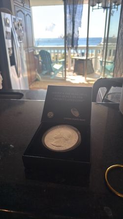America the beautiful five ounce silver coin