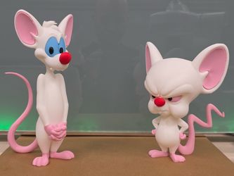 Pinky and the brain 3d figurine