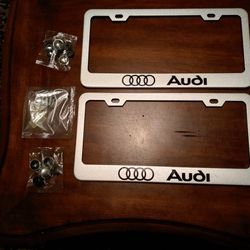 Silver License Plate Holder For Audi