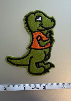 Green Dinosaur Iron On Patch New  Plant City porch pickup