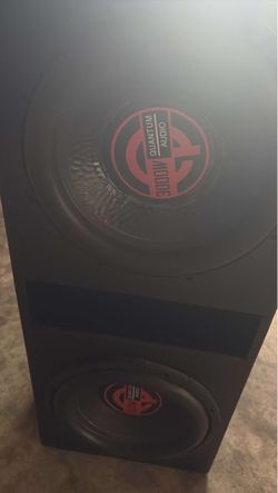 2  12s in ported box with 5 k amp with bass knob