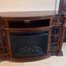 TV Stand With Fireplace