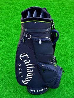 Callaway Big Bertha Golf Cart Bag – 8-Way Divider Top – Black/Lime – Excellent