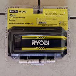 RYOBI Genuine 40V Lithium-Ion 2.0 Ah Battery   