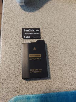 Psp memory+battery pack 3.7v 1200mah