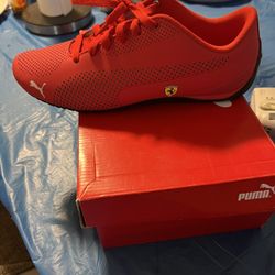 Puma Red Ferrari Mens Shoes Size 10