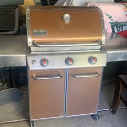 Weber Genesis E-310 BBQ Grill Propane (Orange) For Sale