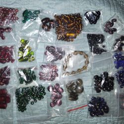 Lot # 5. Glass , Ceramic And Clay Bead Lot