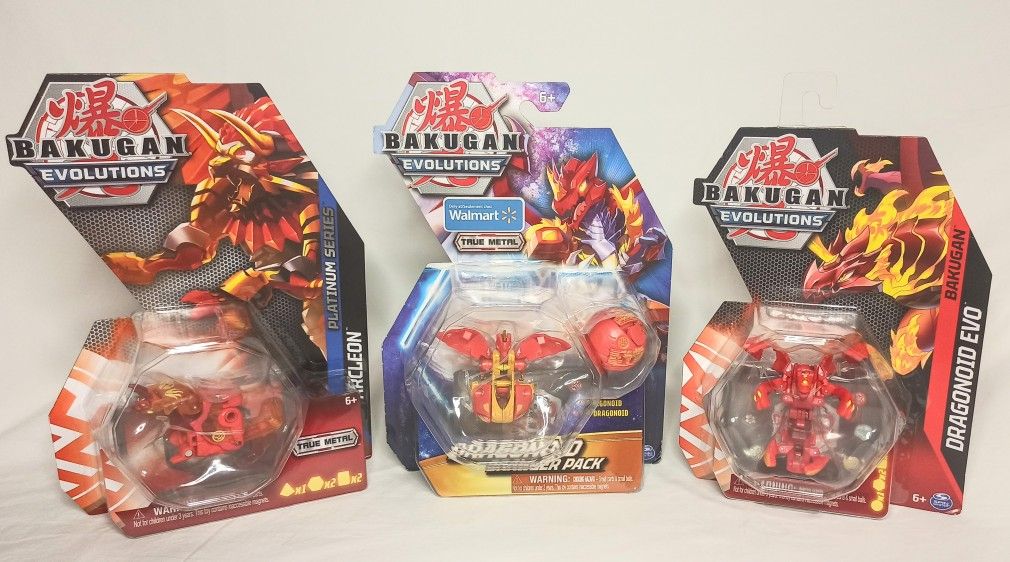 Bakugan Evolutions Platinum SERIES ARCLEON, DRAGONOID EVO AND NEO BRAWLER PACK