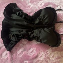 Sullen Angel Black Satin Top