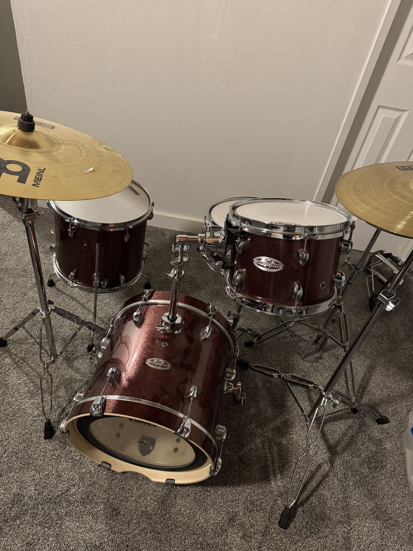 Pearl Midtown Drum Kit With Crash Ride And Highhat