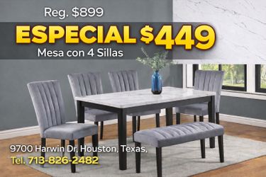 Dining Set With 4 Chairs