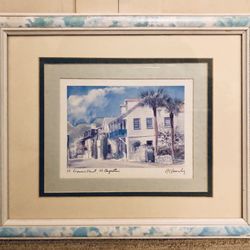 Vintage Wall Art - St Francis Street, St Augustine by Robert E. Kennedy