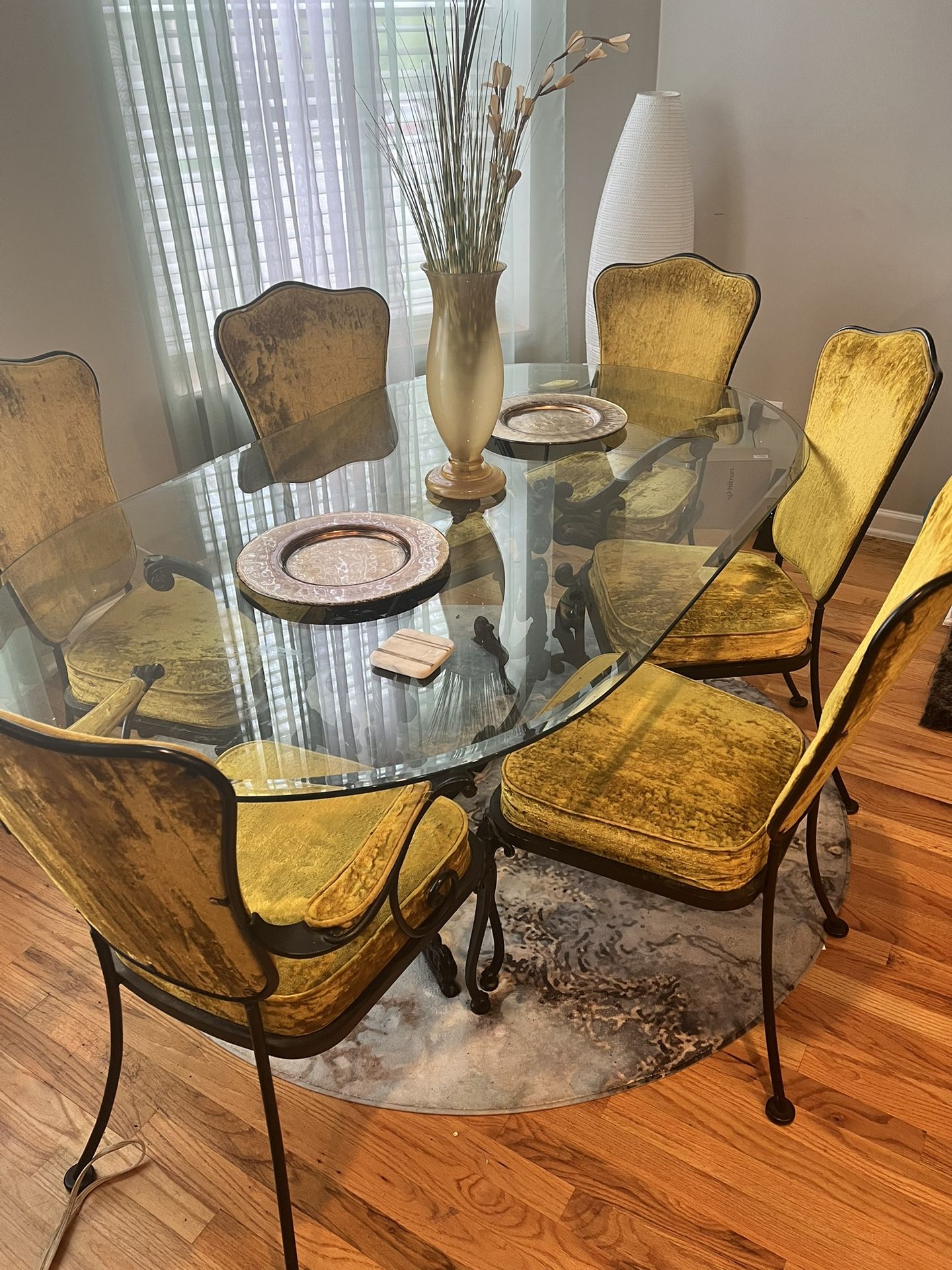 Antique Iron Dining Room Set