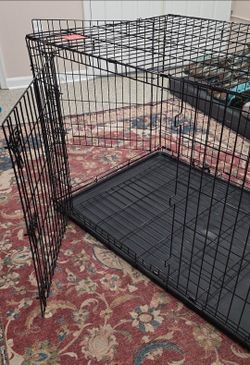 Top Paw Double Door Folding Wire Dog Crate