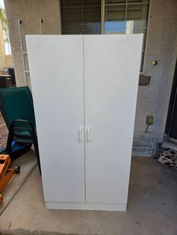 White storage cabinet...$60