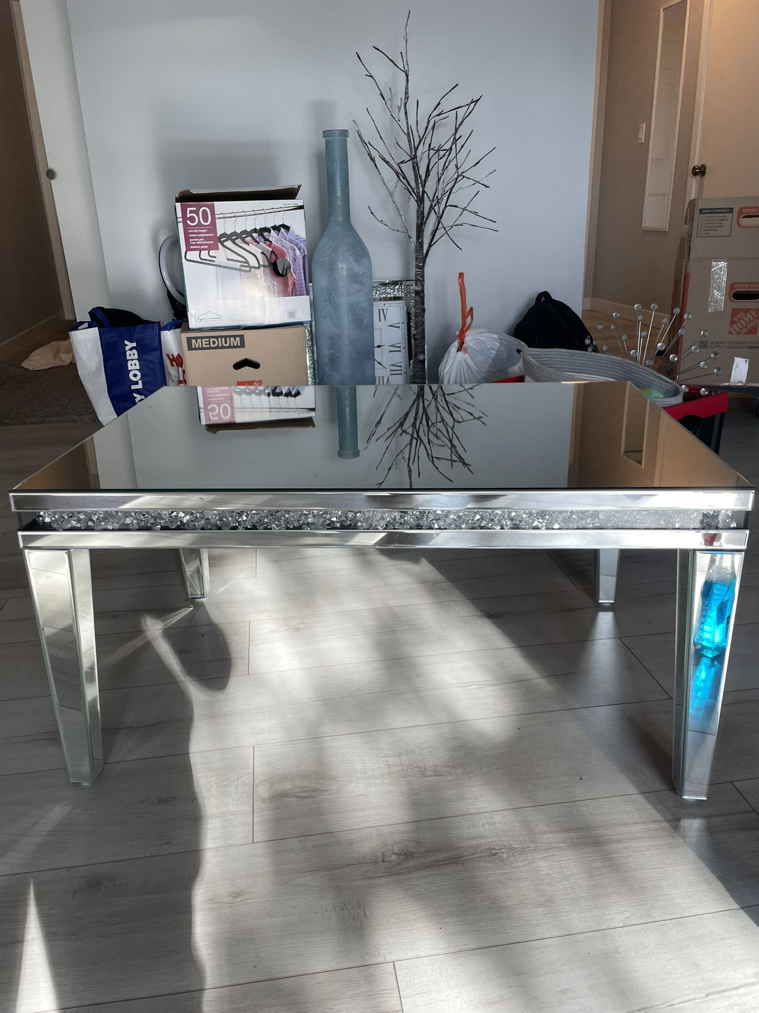 Mirrored Sparkly Coffee Table 