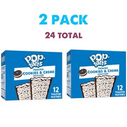 Cookies&cCream Pop Tarts (2 Pack Of 12 Each Box)