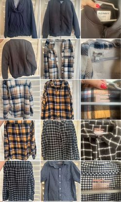 A mix of Large boy clothes