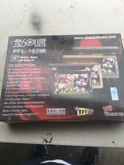 15" flip down monitor