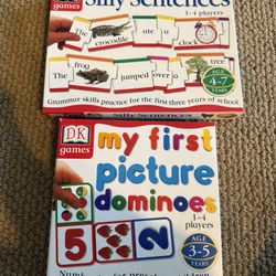 DK Children’s Learning games My First Picture Dominoes And silly sentences (new)