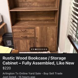 Brand New Rustic Book Case 
