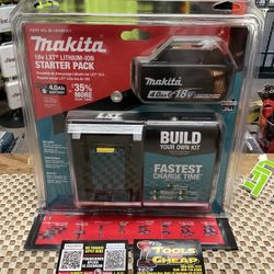 Makita 18V LXT Lithium-Ion High Capacity Battery 4.0Ah  and Charger Starter Kit