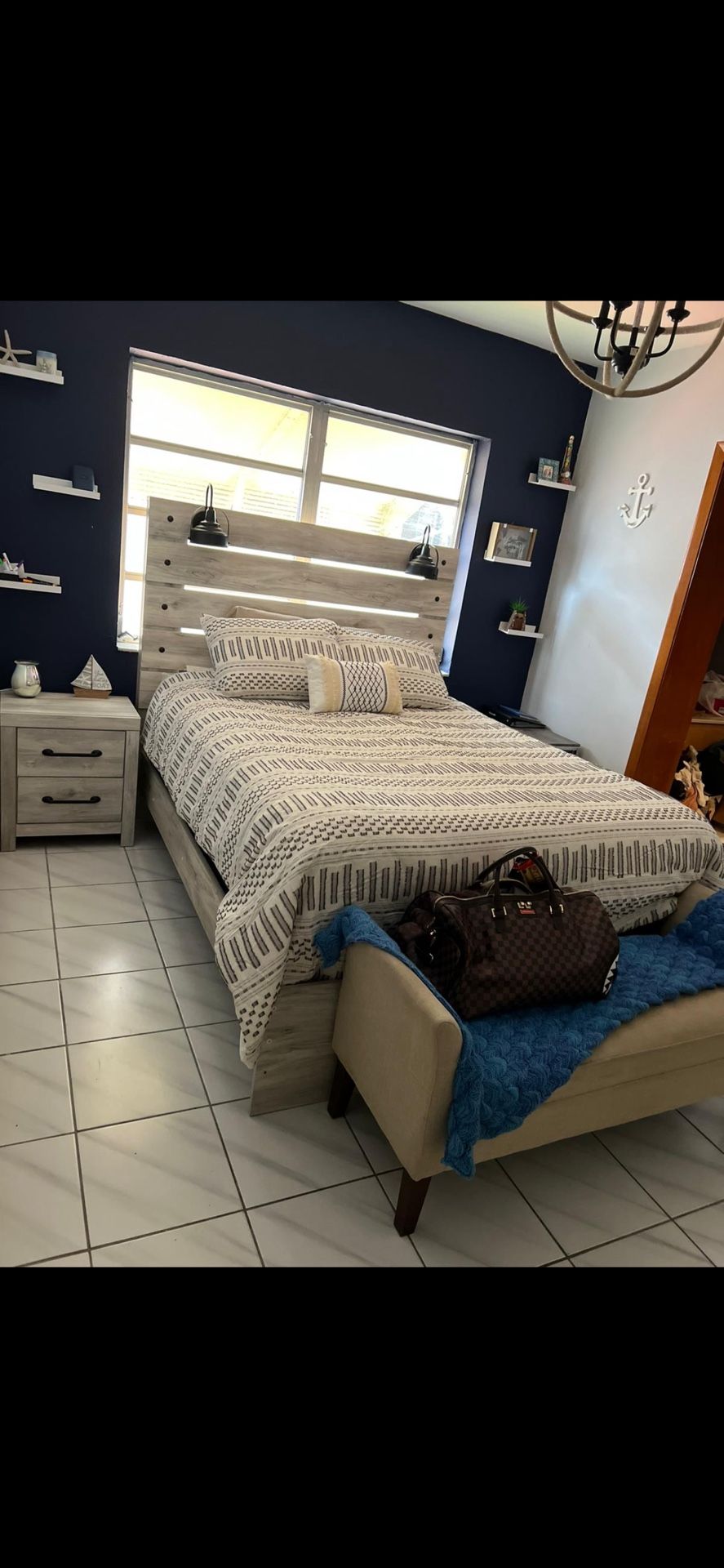 Bed Frame ONLY With 1 Side table 