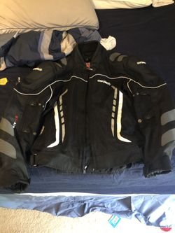 Cortech motorcycle jacket w/ 2 weather liners