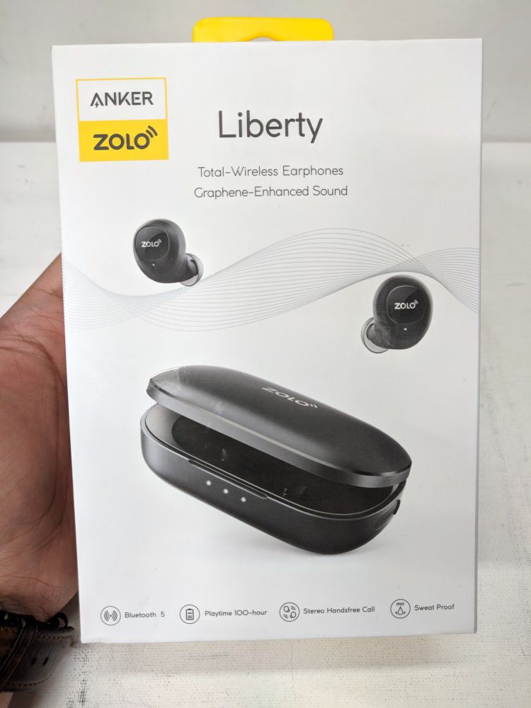 True Wireless Headphones, ZOLO Liberty Bluetooth wireless [Upgraded] 8-Hour Playtime (100 Hours with Charging Case), IPX5 Sweatproof