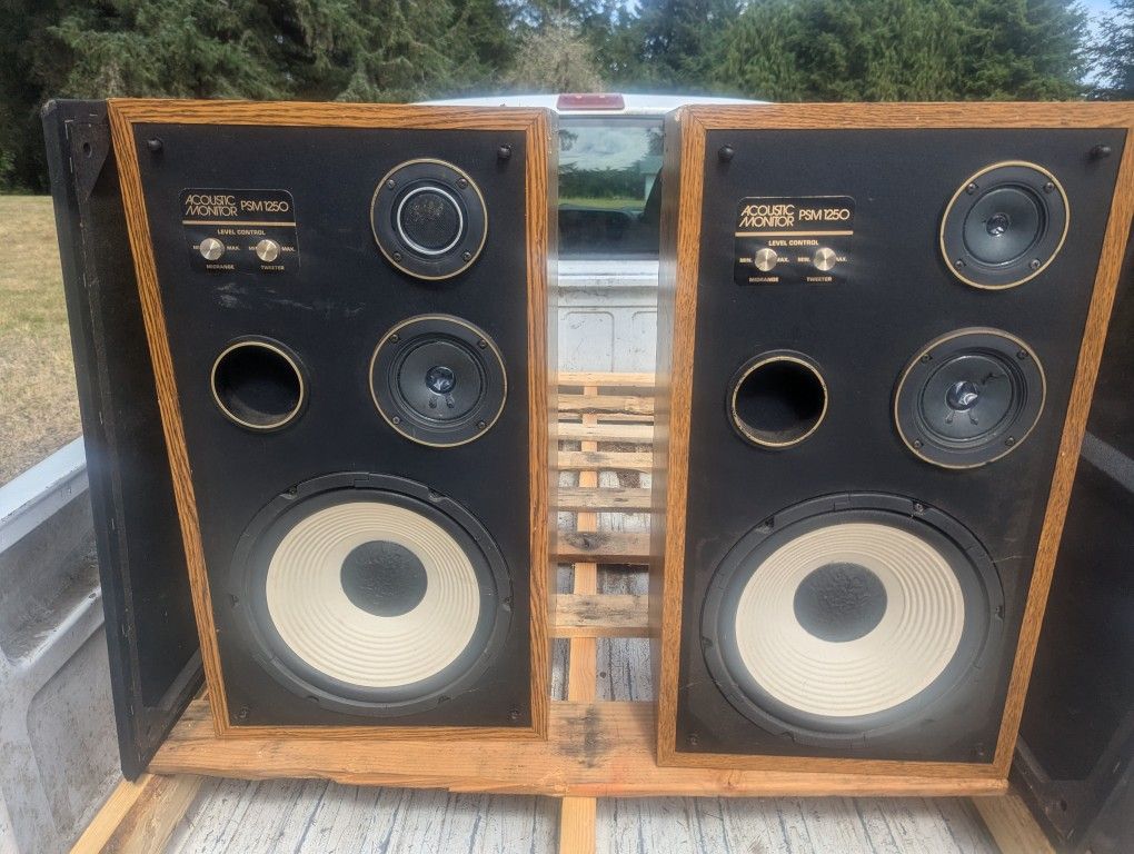 ACOUSTIC MONITOR SPEAKERS. Model PSM-1250. 