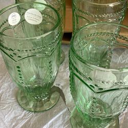 Copas Color Menta Princess House Nuevas