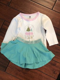 Size 24M Christmas Sparkle Onesie and skirt