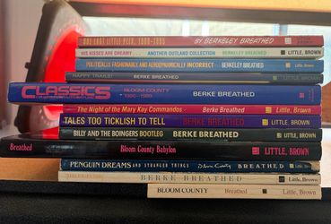 Berkeley Breathed cartoon compilation books - $50