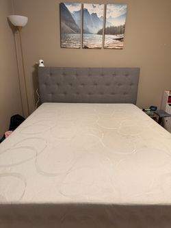 🛏️ Queen Bed with Mattress + Box Spring – $350 – All Included!