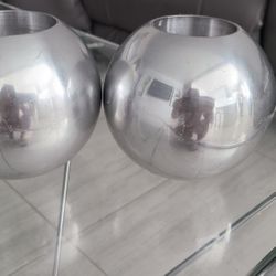 Silver Candle Holders 