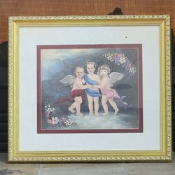 Old Framed Angelic Picture