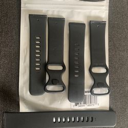 NWT PremGear 3 Silicone Black Watch Bands Wrist Strap for Fitbit Versa 3