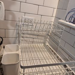 White Dish Drying Rack