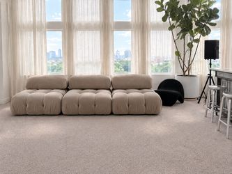 Modern Modular Cloud Sofa – Beige – Excellent Condition