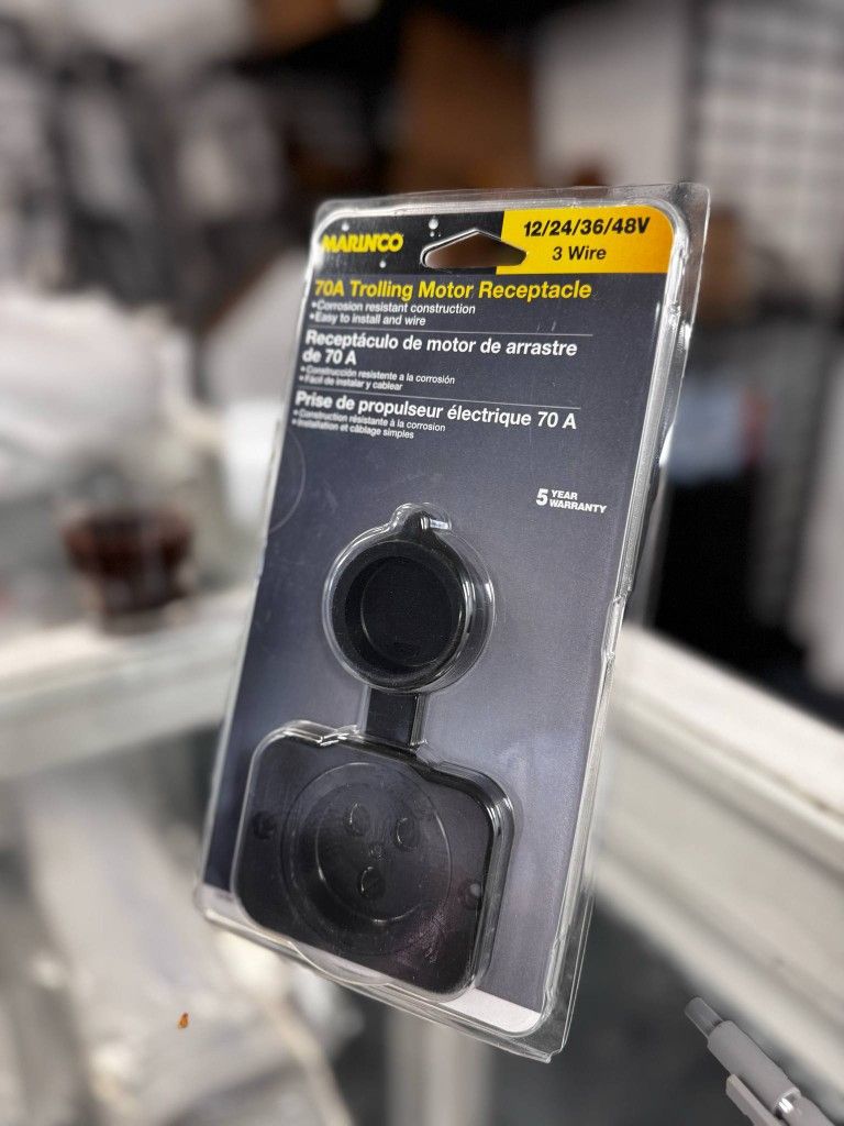 Marinco 70A 3-Wire Trolling Motor Receptacle