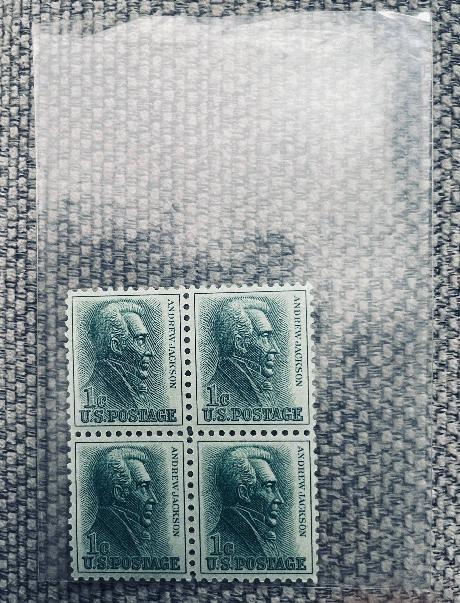 1963 Andrew Jackson 1-Cent U.S. Postage Stamps