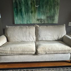 Beige Fabric Couch 