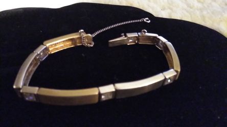 Monet two tone silver bracelet.