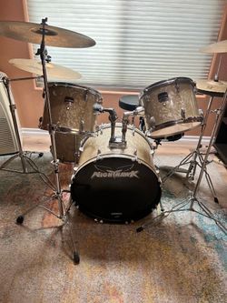Complete Gretsch Drum Set w/ Zildjian Cymbals + Pork Pie Snare