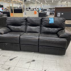 Leather Sofa Reclining Powered ( No Cord)